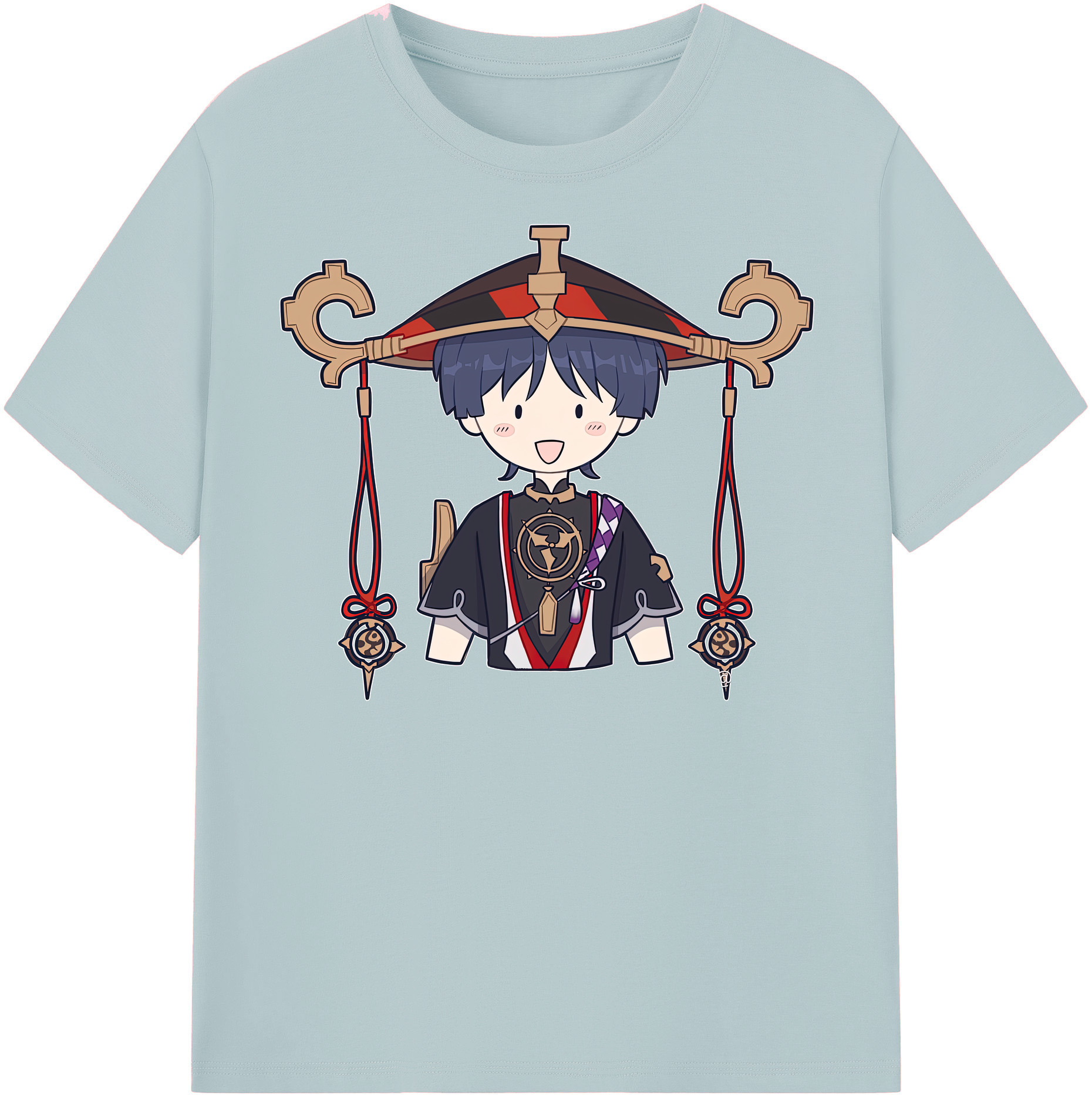 げんし神 さんペい genshin Sanpei 綿100％半袖Tシャツ（フロントプリント）
